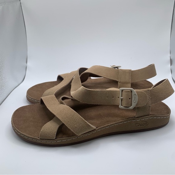 NWOB Chaco Women's Wayfarer Sandal, Style JCH108828, Color Suede Buff, SZ10 1624 - Picture 4 of 10